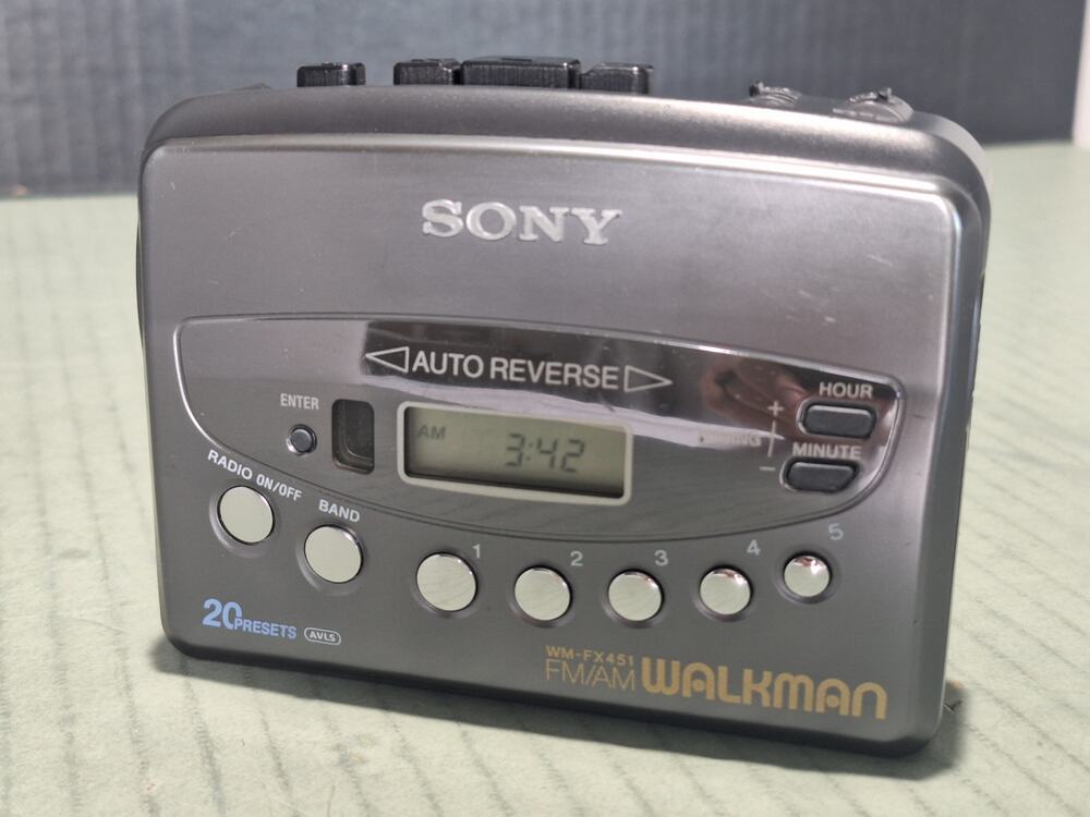 Sony Walkman WM-FX451 FM/AM Auto Reverse Cassette Player Serviced Tested 1998